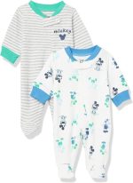 Amazon Essentials Disney l Marvel l Star Wars Unisex Babies' Cotton Footed Sleep and Play, Multipacks